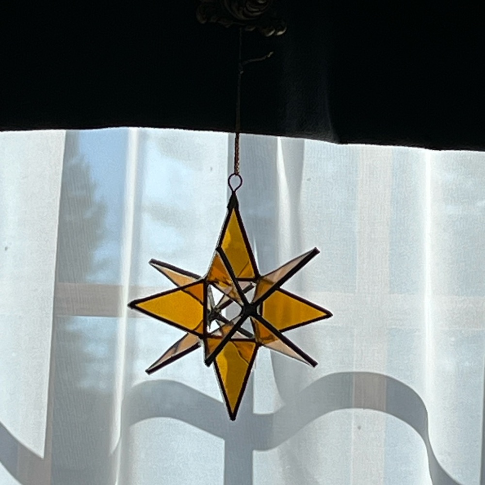Stained Glass Moravian Star